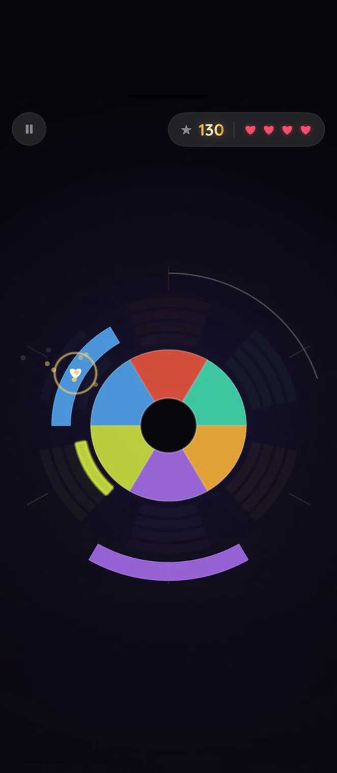 Wirlo: stack tiers snapping into place around the wheel